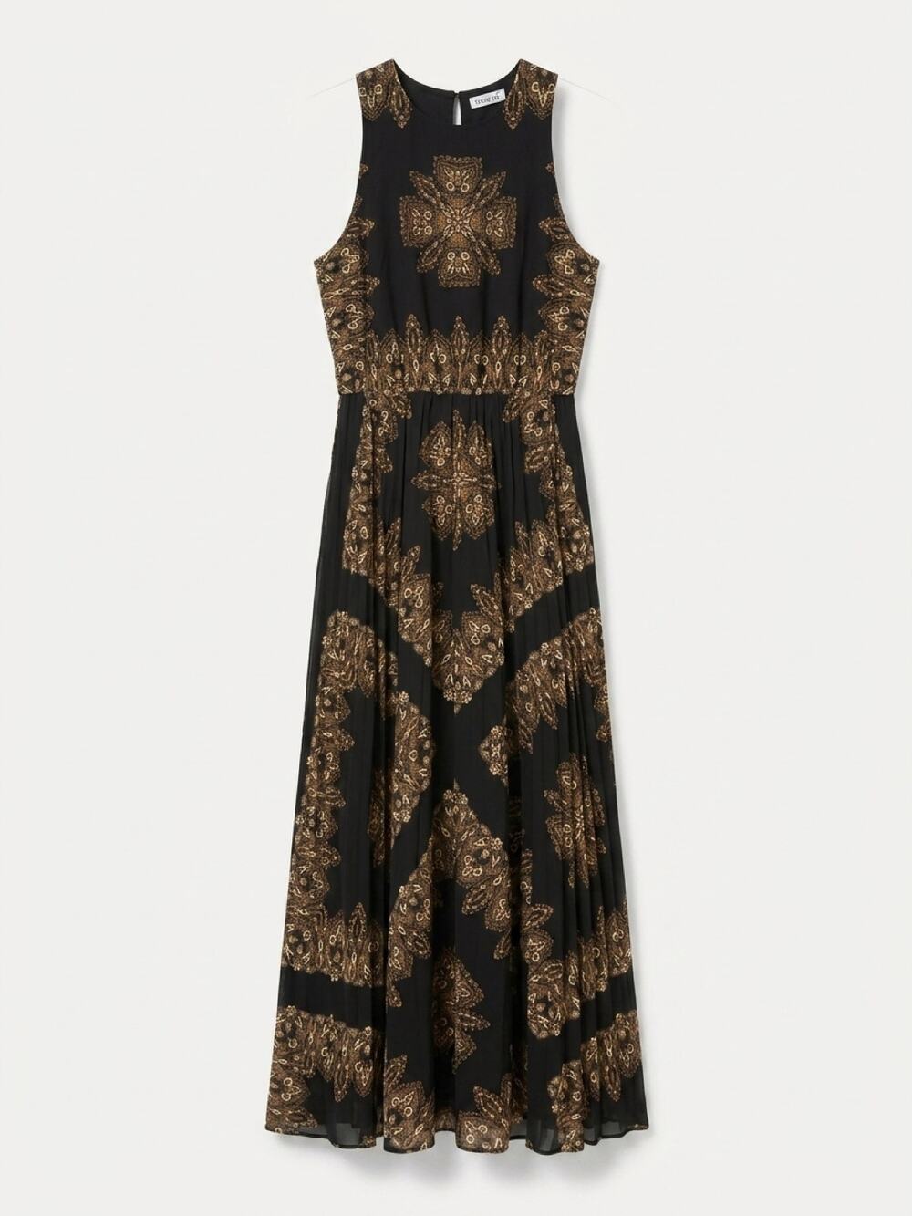WEST OF Claire Scarf Print Sleeveless Maxi Dress NWT - Picture 2 of 2